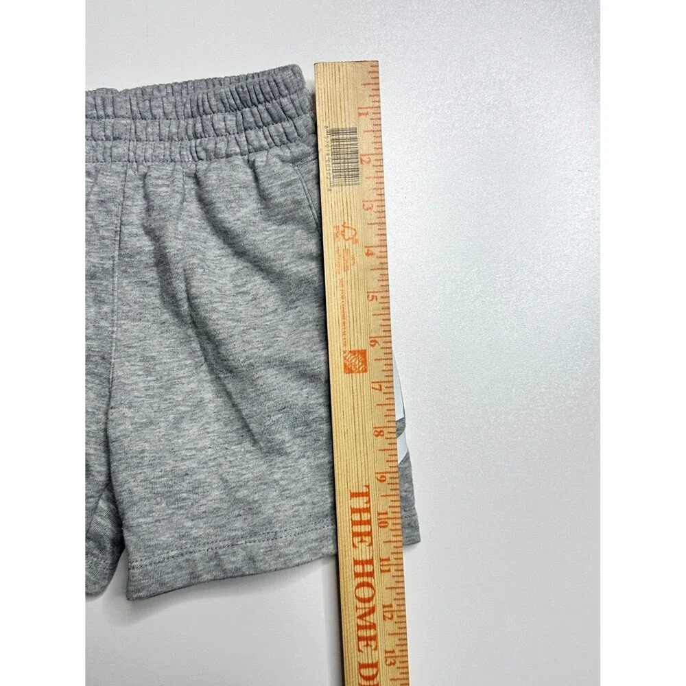 Nike Kids Fleece Shorts Gray Size 4 (3-4 Yrs)